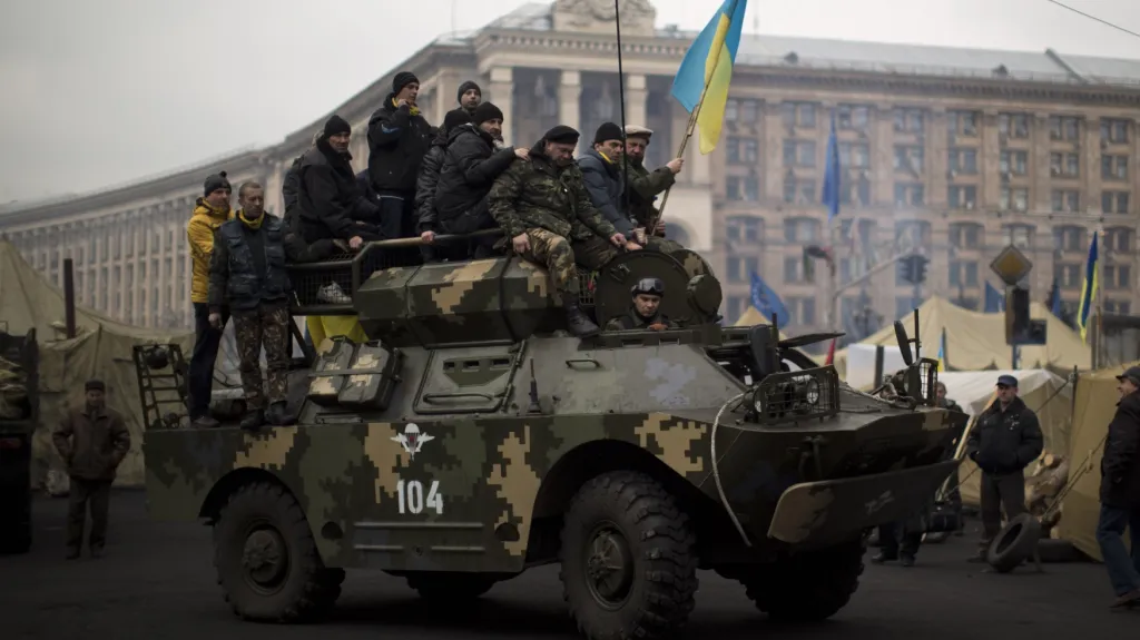 Odpůrci Janukovyče v Kyjevě