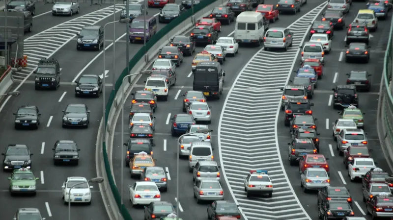 Dopravní zácpa v Číně