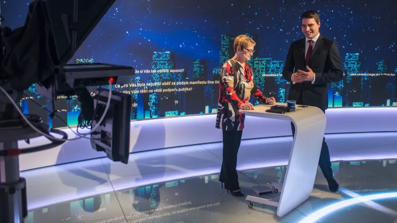 Daniel Stach a Věra Čáslavská