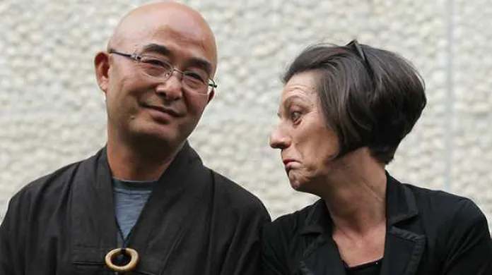 Liao Yiwu (vlevo) s Hertou Müllerovou