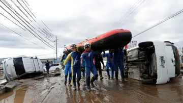 Škody napáchané tajfunem Hagibis v Japonsku