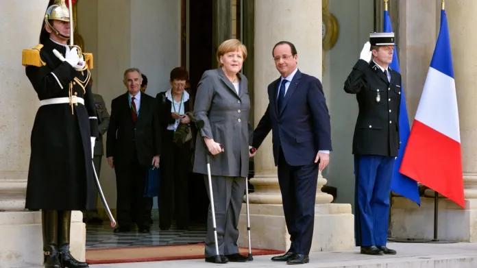 François Hollande a Angela Merkelová