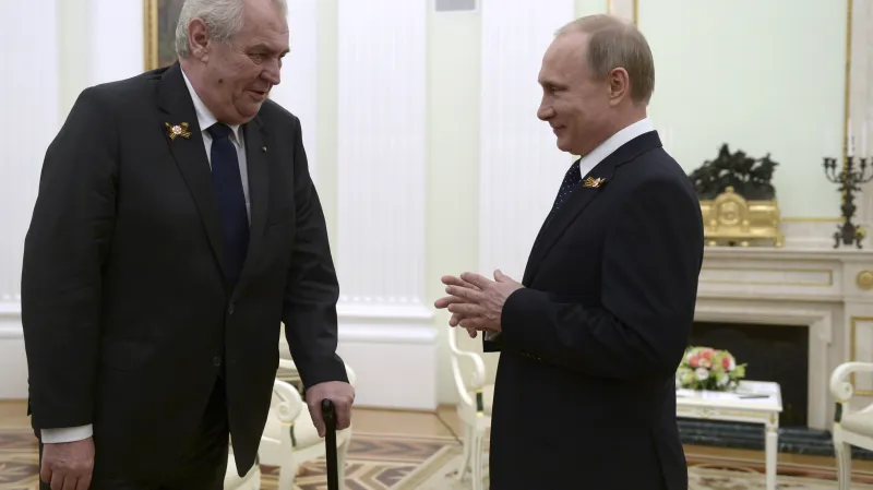Miloš Zeman a Vladimir Putin