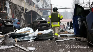 Následky ruského útoku na Dnipro (1. prosince 2025)