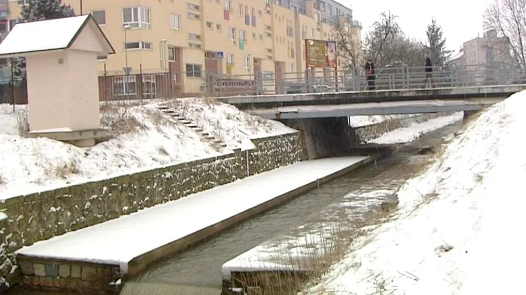 Řeka Cidlina v Jičíně