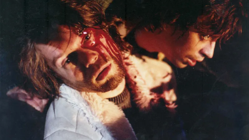 Richard Krajčo a Jan Dolanský ve filmu Sametoví vrazi