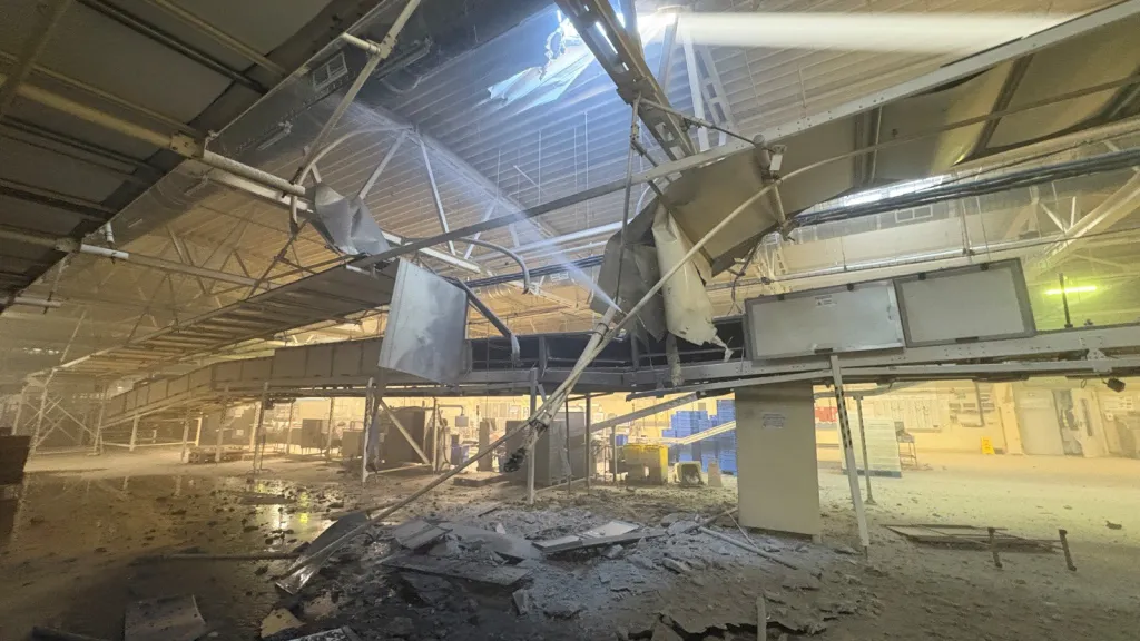 Americká továrna v Sumské oblasti zasažená při ruském útoku