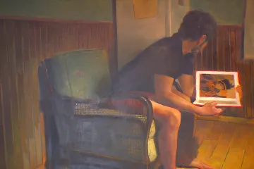 Nevšímejte si mě. Figury Adély Janské chtějí na Dole Michal klid