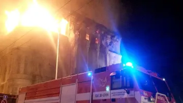 Plameny zachvátily hotel v Mariánských Lázních