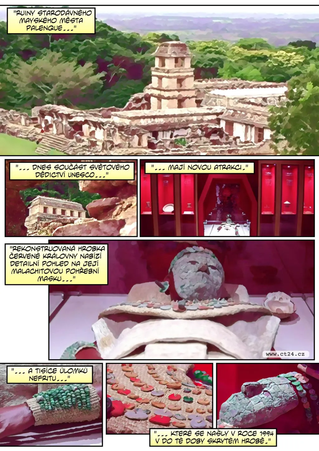 Historické město Palenque v Mexiku chystá novou atrakci. Zrekonstruovalo hrobku mayské Červené královny