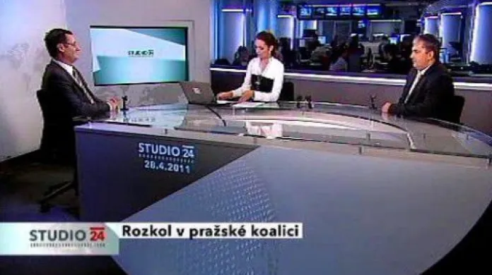 Boris Šťastný a Petr Hulínský ve Studiu ČT24