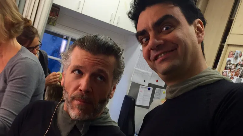 Thomas Hampson a Rolando Villazón na zkoušce