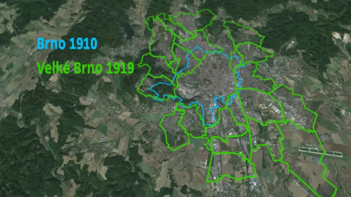 Jak se Brno v roce 1919 změnilo