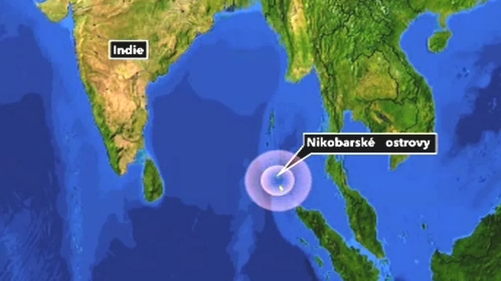 Nikobarské ostrovy zasáhlo zemětřesení