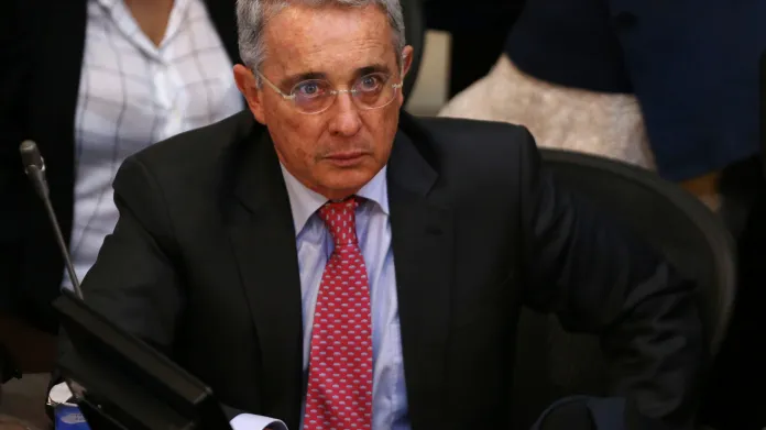 Kolumbijský exprezident Alvaro Uribe