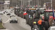 Protest zemědělců v Praze