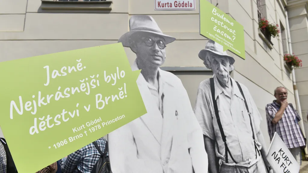 Otevření uličky Kurta Gödela v Brně