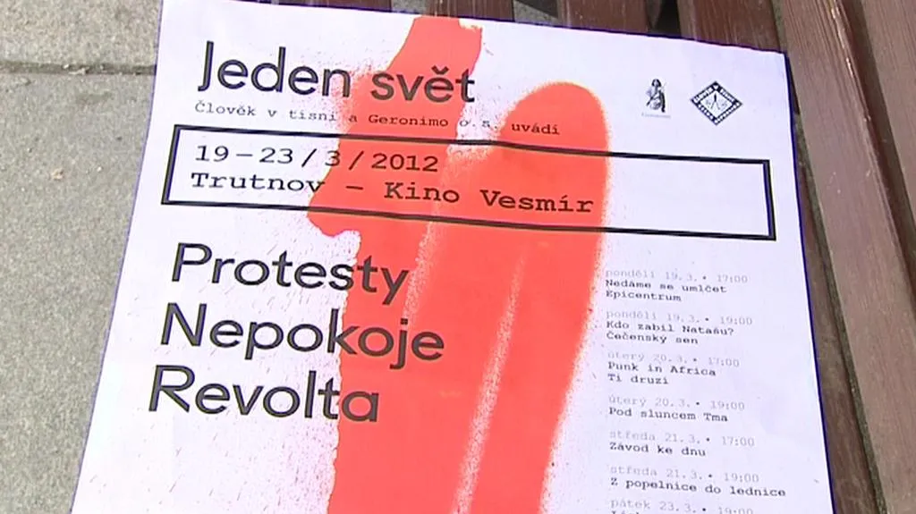 Plakát na festival Jeden svět