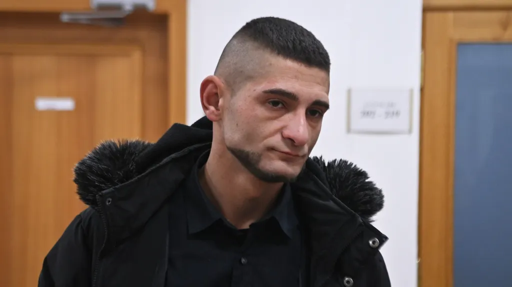 Obžalovaný Rudolf Baudyš u Okresního soudu v Karviné