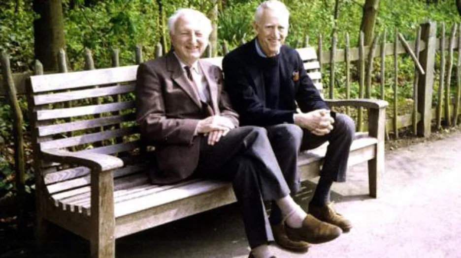 Donald Hartog a J. D. Salinger (vpravo)