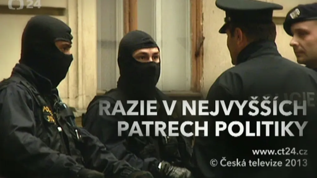 Speciál ČT24 - Razie policie na Úřadu vlády