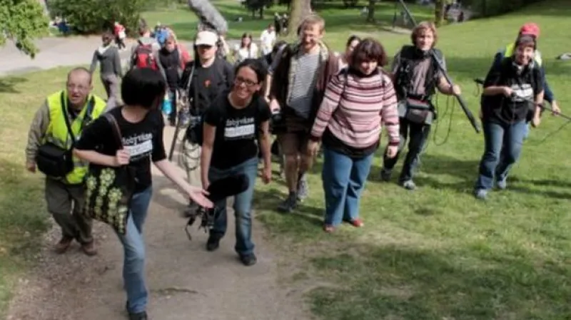 Z natáčení Pozemšťané, koho budete volit?