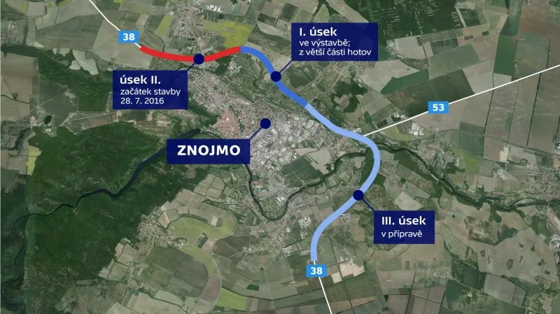 Výstavba obchvatu Znojma