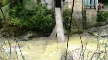 Lávka na hranici Kolumbie a Venezuely