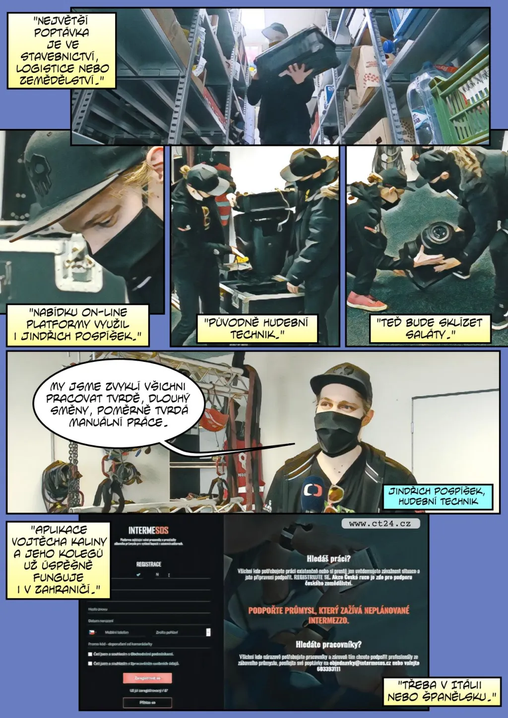 Pomoc umělcům bez výdělku. Díky nové platformě mohou najít dočasnou práci i v jiných oborech