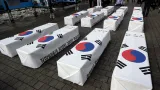 Jihokorejci protestují proti vypálení severokorejské rakety