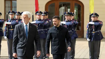 Návštěva ukrajinského prezidenta Volodymyra Zelenského v Praze