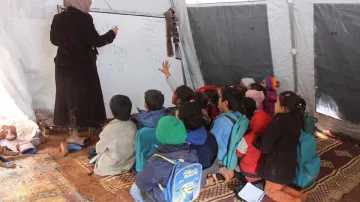 Škola v uprchlickém táboře