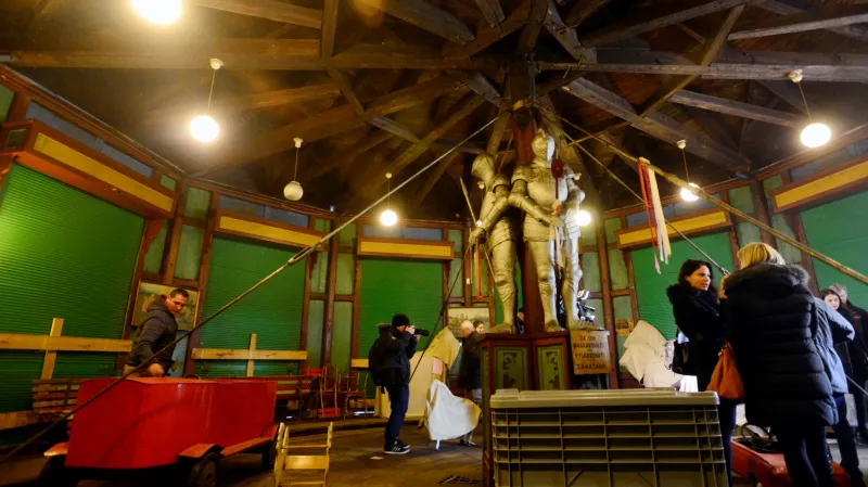 Interiér letenského kolotoče