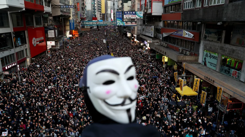 Hongkongský protestní pochod za lidská práva a demokracii