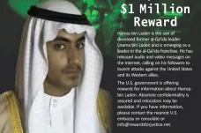 „Wanted“. USA nabízejí milion dolarů za pomoc s dopadením syna Usámy bin Ládina