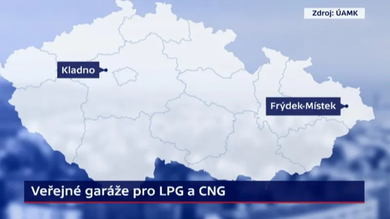 Kde jsou v Česku garáže pro auta na plyn?