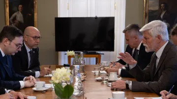 Prezident republiky Petr Pavel přijal ministra zahraničí Jana Lipavského