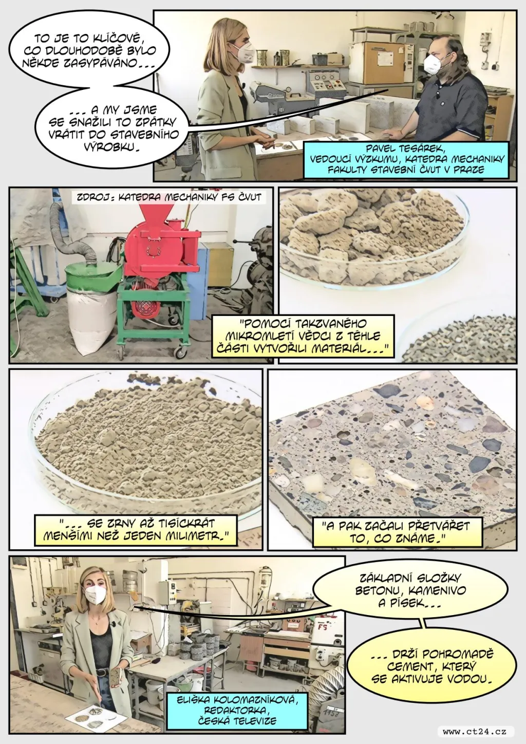 Jak se recykluje beton? Zaměřují se na to vědci z ČVUT