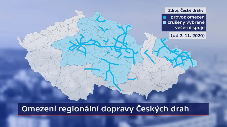 Omezení regionální dopravy ČD