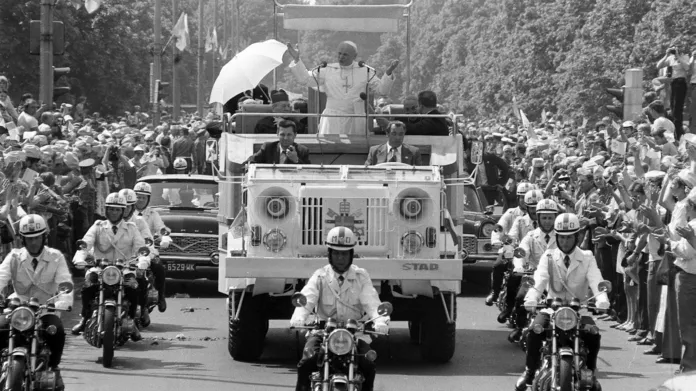 Příjezd Jana Pavla II. do Varšavy