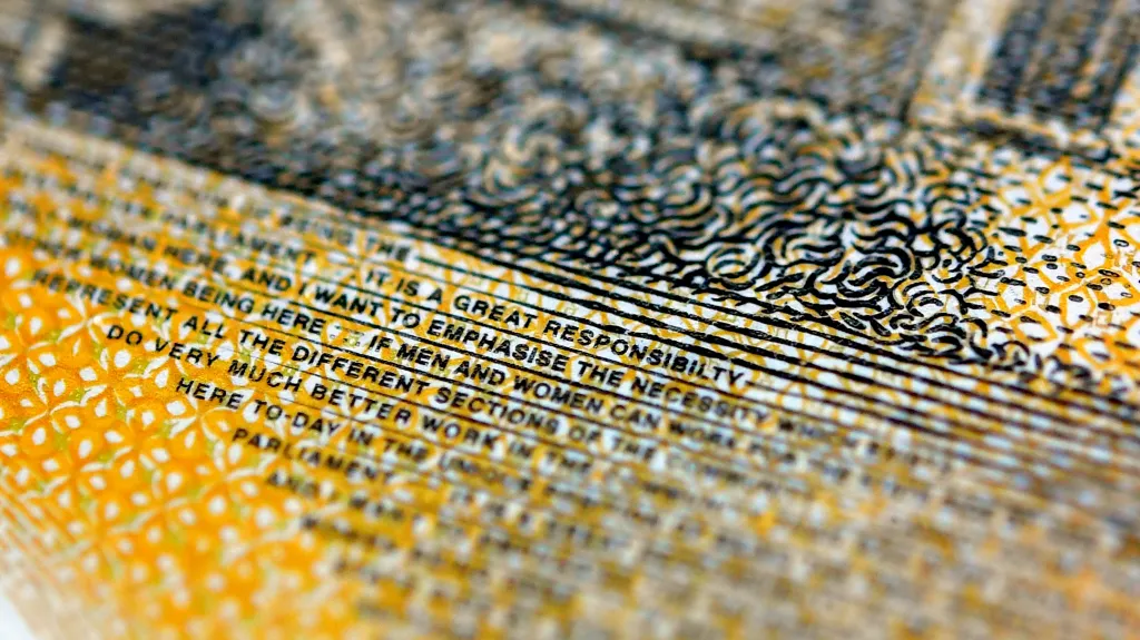 Australská bankovka s překlepem