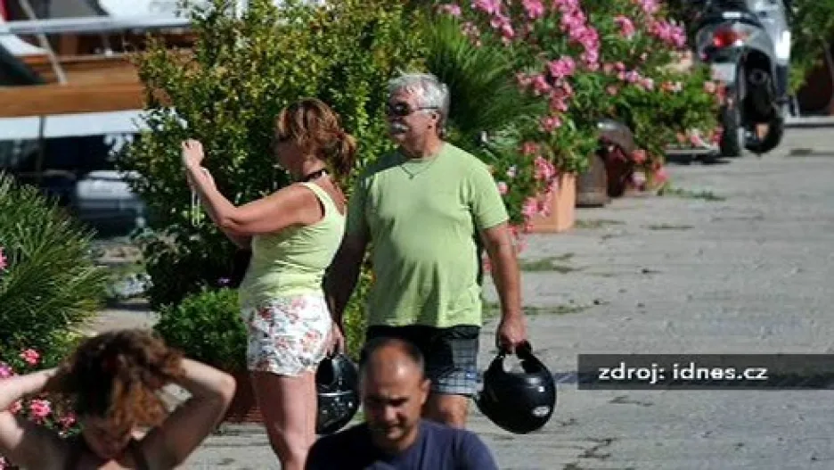 Milan Urban na dovolené v Itálii