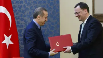 Turecký premiér Erdoğan a Petr Nečas