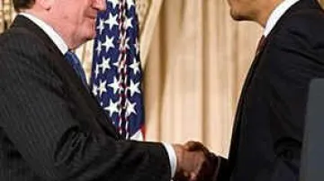 Richard Holbrook s prezidentem Obamou