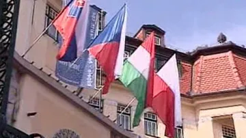Vlajky zemí visegrádské čtyřky
