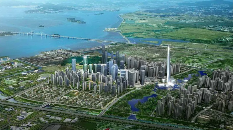 Neviditelný mrakodrap v Soulu