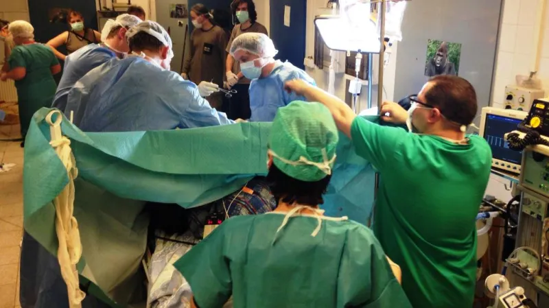 Foto z porodního sálu