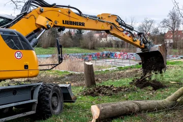 V Krupce začala přeměna bývalé plovárny na park se sportovišti