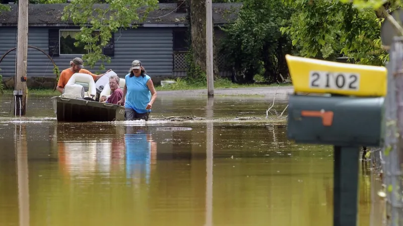 Záplavy v americkém Osage City