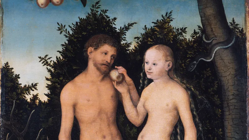 Lucas Cranach starší, Adam a Eva v ráji, 1533